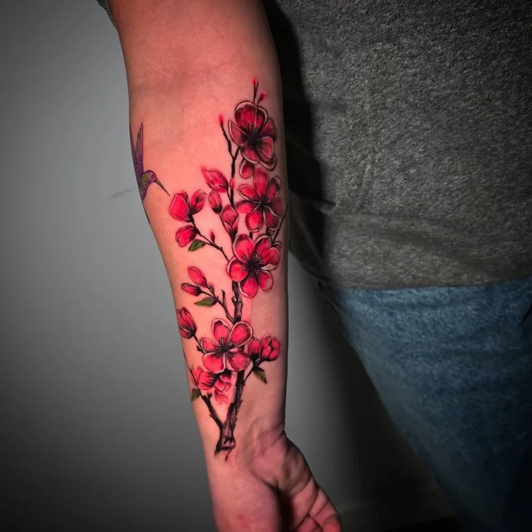 Floral Tattoo near me platinum tattoo artists, in San Antonio, TX
