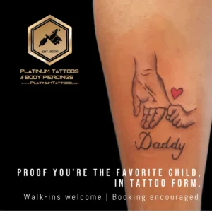 Platinum Tattoos Father's Day Promo